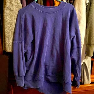 Womens oversized crew neck